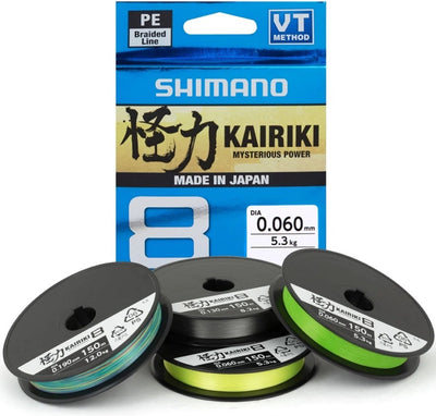 Shimano kairiki 8 150m - mantis green