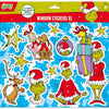 Totum the grinch raamstickers xl - verplaatsbare niet permanente herbruikbare stickers - creatief speelgoed vanaf 3 jaar raam deco