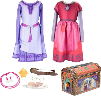Disguise disney wish asha en dahlia verkleedkoffer 9-delig
