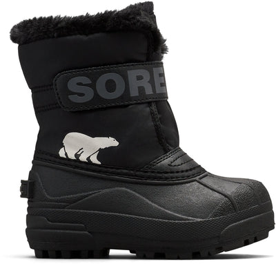 Sorel childrens snow commander™ boot youth unisex little snowboots - black, charcoal - maat 30