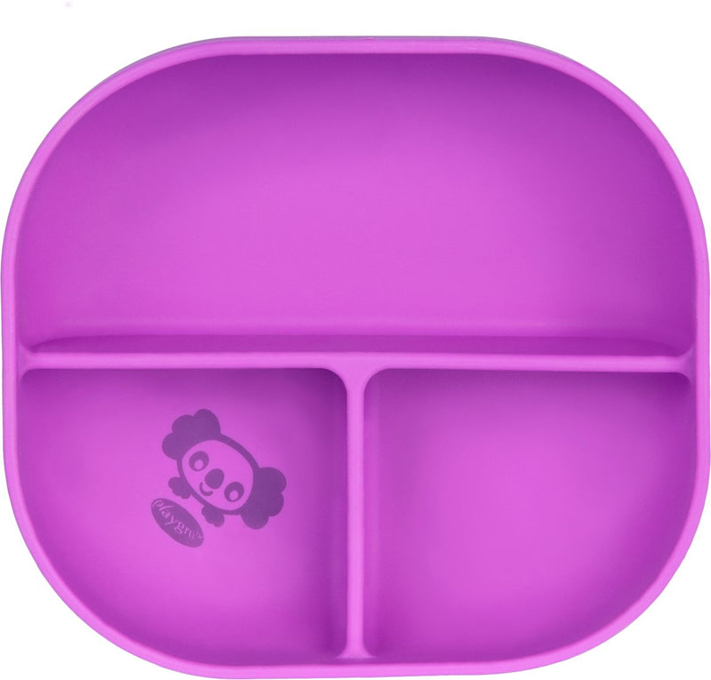 Playgro stick snack silicone suction plate - purple
