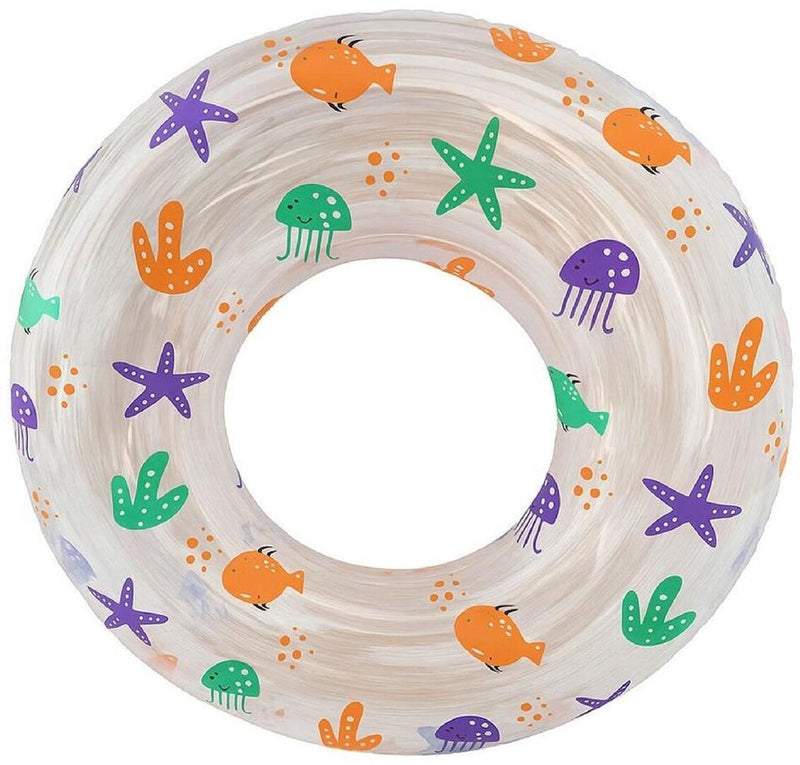 Swim essentials - zwemband - ø95 cm - transparant - marine magic - kind - flamingohoofd