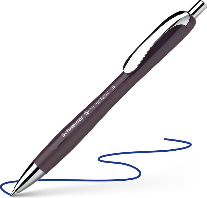 Schneider schrijfwaren schneider balpen - slider rave - schrijfbreedte xb - trend edition plum - s-135543