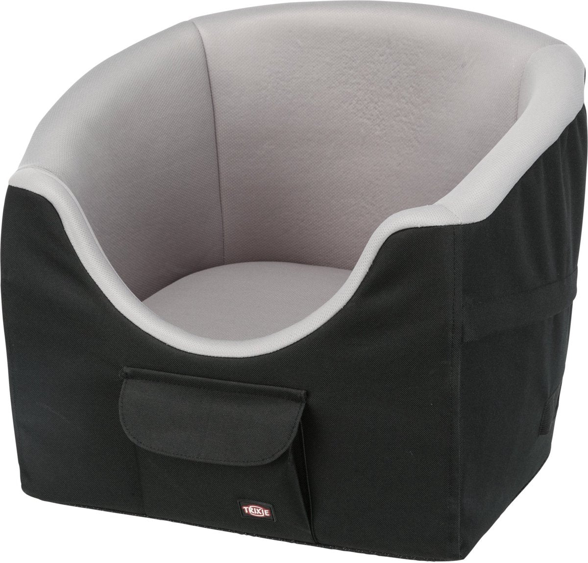 Trixie - hondenmand - auto - kleine honden - zwart grijs - 45x42x39 cm