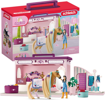 Schleich horse club sofia's beauties - pop-up-boetiek - kinderspeelgoed voor jongens en meisjes - 4 tot 10 jaar - 42587