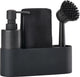 Zone denmark singles afwasset 22 x 6,7 x 19 cm 4 stuks black - vaatwasserbestendig- met afwasborstel en zeepdispenser - afwas set