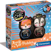 Clementoni crazy chic nagellak blauw rood, 2st.