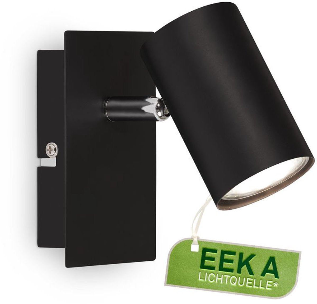 B.k.licht briloner isil a – opbouwspot – wandlmp met eek a lichtbron* – zwenkbaar spotjes – plafondspots zwart – 12 cm