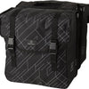 Fastrider dex dubbele fietstas - 36 liter - zwart grijs - gerecyceld en waterafstotend polyester
