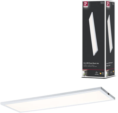 Paulmann led-onderkastverlichting ace hoekig 300x100 mm 520lm 2700k wit, satijn dimbaar