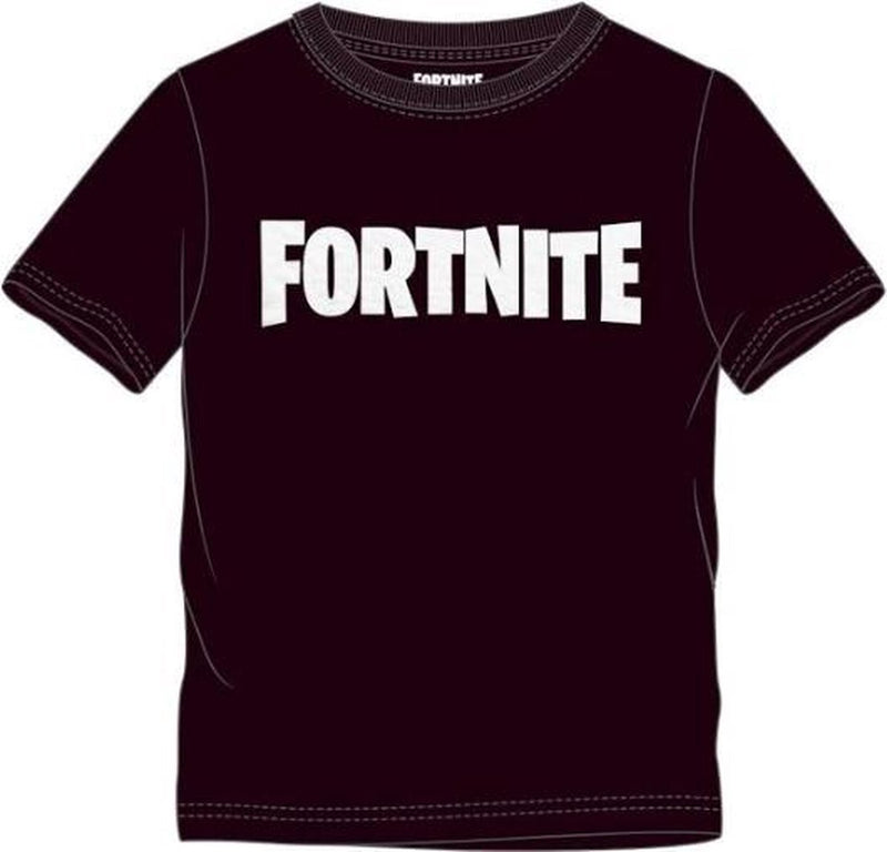 Epic games fortnite - logo zwart t-shirt kinderen 164cm -14 jaar