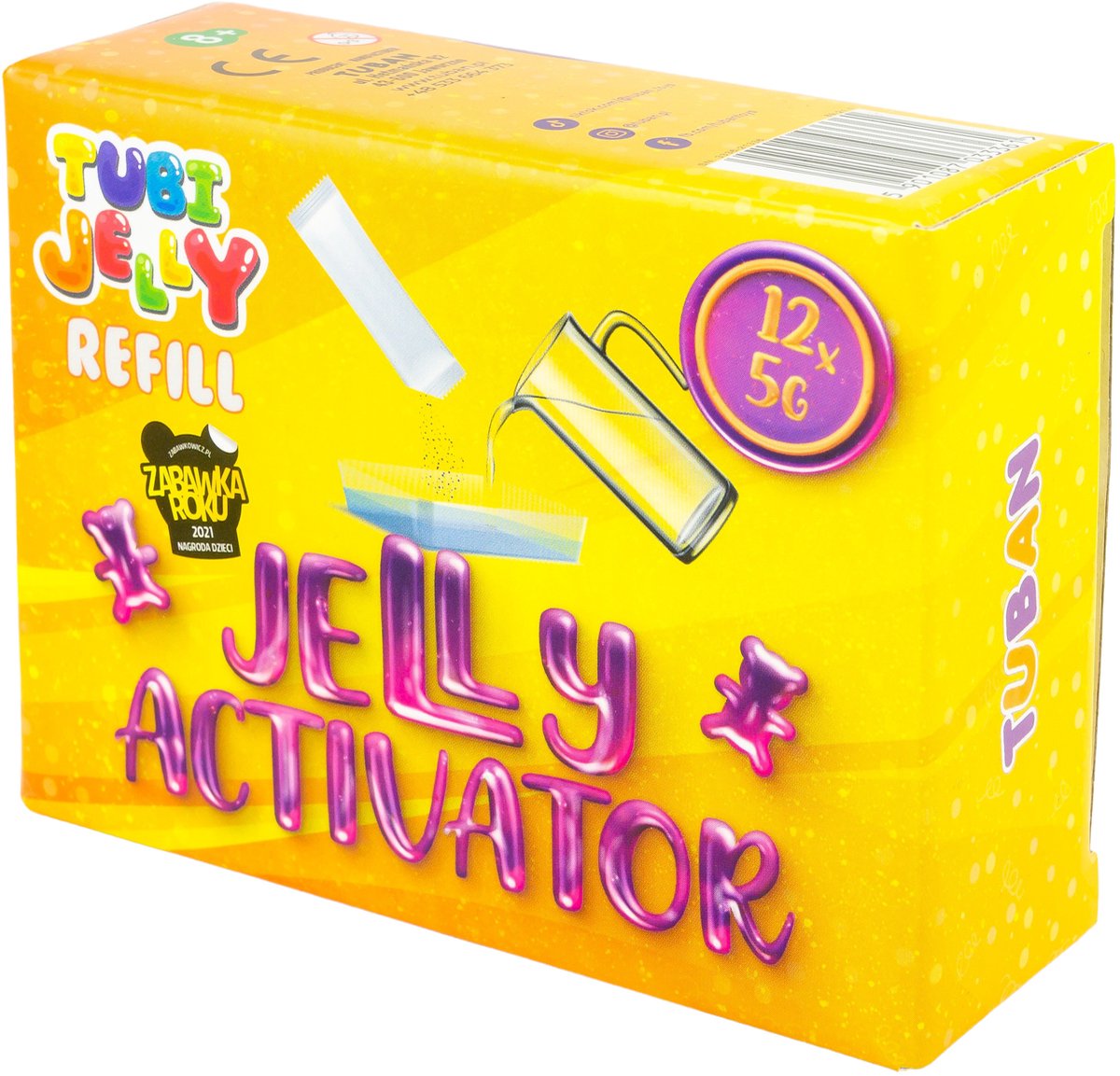 Tuban educatief speelgoed activator voor tubi jelly 12 x 5 g multicolor.