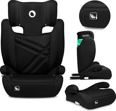 Lionelo hugo i-size autostoel – 100-150 cm – isofix gordel – verstelbare hoofdsteun – geavanceerde zijbescherming – memory foam – wasbare bekleding – groeit mee – comfortabele zitting – i-size norm r129