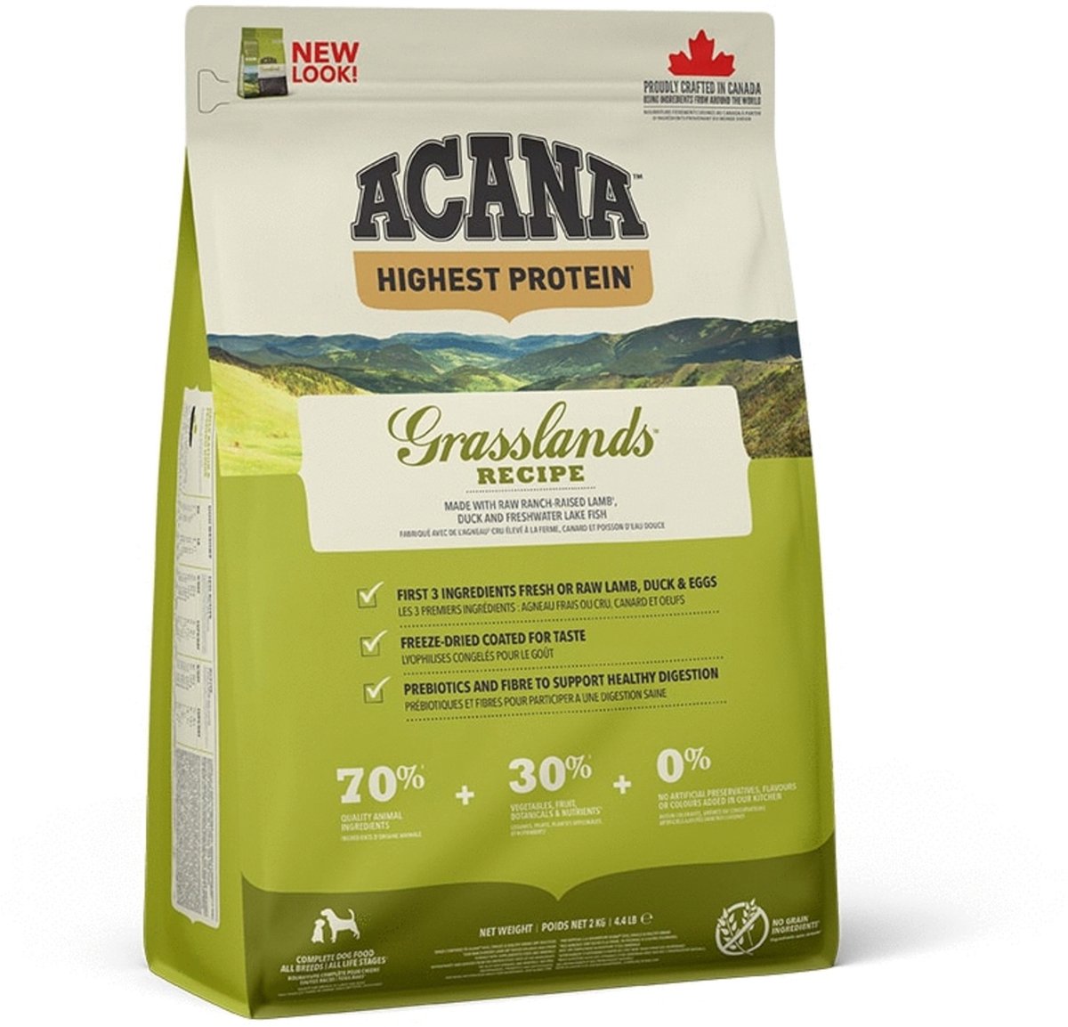 Acana regionals grasslands dog lam eend witvis - hondenvoer - 2 kg