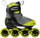 Roces moody x tif boy verstelbare skeelers kinderen - inline skates - meegroei skates - grijs groen - maat 36-40