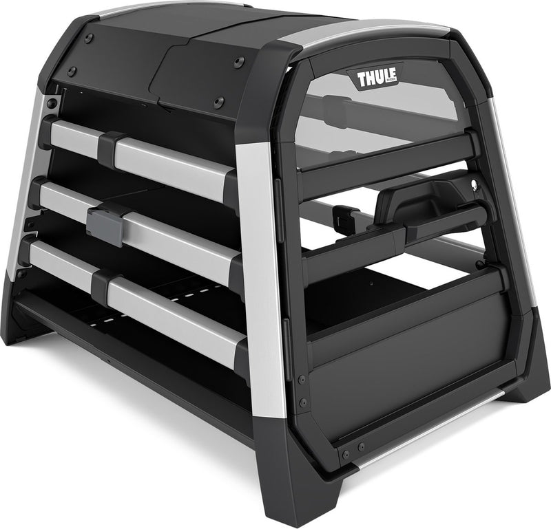 Thule allax transportmand voor honden black aluminium xs