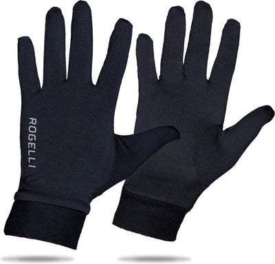 Rogelli oakland dames en heren hardloop handschoenen - zwart