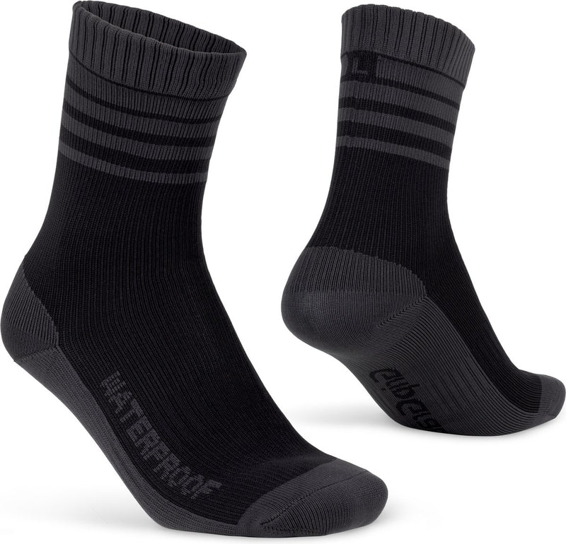 Gripgrab - merino-lined waterproof winter fietssokken gevoerd met merinowol - zwart - unisex - maat xl