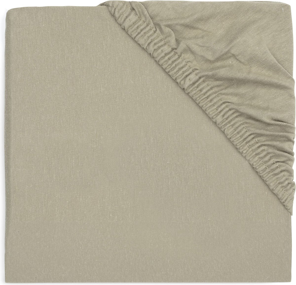 Jollein - hoeslaken jersey 40 50x80 90cm - wieg, ledikant, babybed - olive green