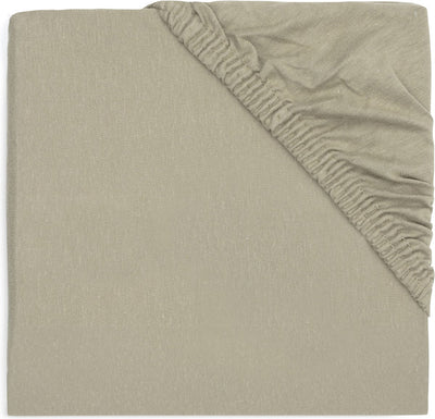 Jollein - hoeslaken jersey 40 50x80 90cm - wieg, ledikant, babybed - olive green