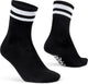 Gripgrab - original stripes crew zomer fietssokken gestreepte retro wielersport sokken coolmax - unisex - zwart - maat s (38-41)
