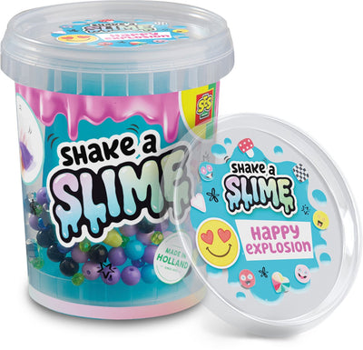Ses creative shake-a-slime slijm - happy explosion met shakebeker - voor meisjes vanaf 5 jaar - 200 g - glutenvrij - schoencadeautjes sinterklaas