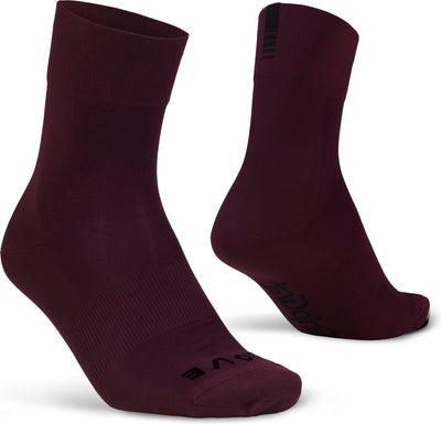 Gripgrab - lightweight sl performance zomer fietssokken 1 paar coolmax wielersport sokken regular cut - donker rood - unisex