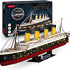 Cubic fun 3d puzzel titanic met led verlichting - 266st.