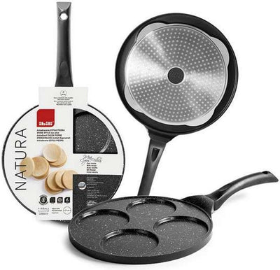 Ibili natura blinis pannenkoekenpan met 4 vormen - ø 26cm