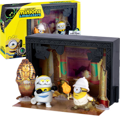 Moose minions monsters - mummy tempel filmstudio - incl. 2 minions figuurtjes en tempel-accessoires