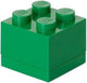 Lego - opbergbox mini brick 4 - polypropyleen - groen
