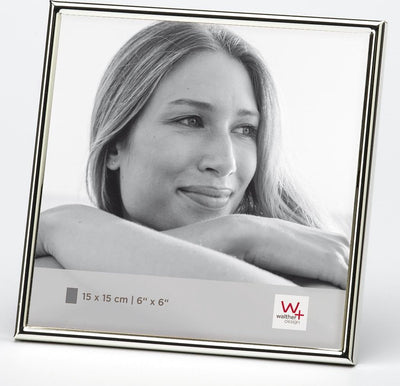Walther design chloe - fotolijst - fotoformaat 15 x 15 cm - zilver