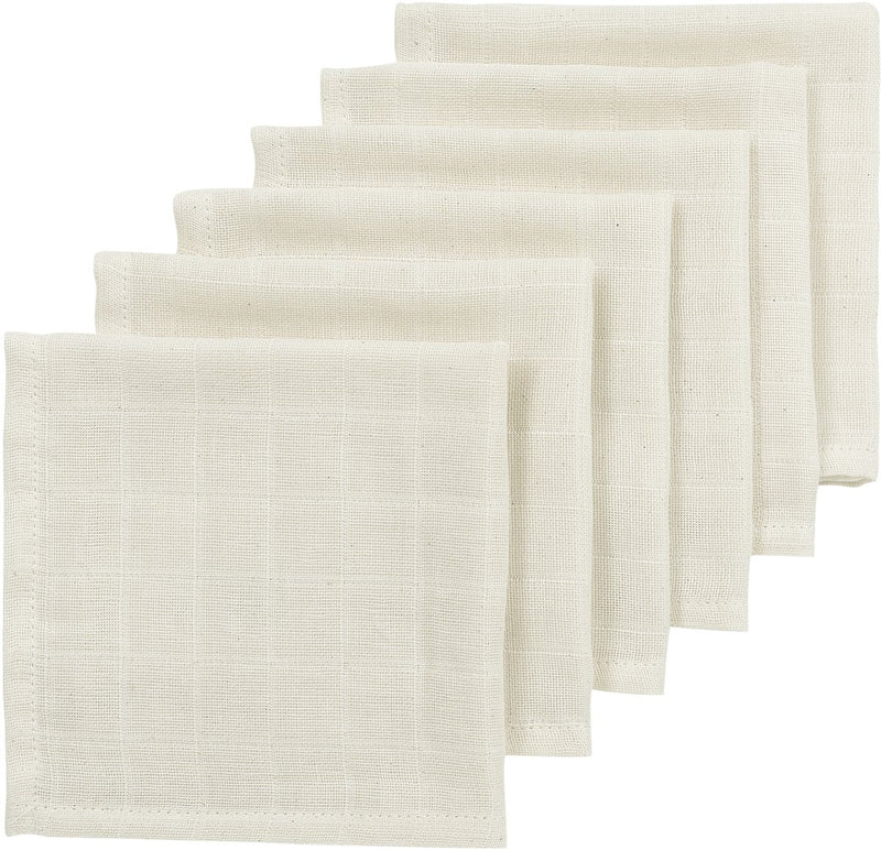 Meyco baby nature monddoekjes - hydrofiel - 6-pack - 30x30cm