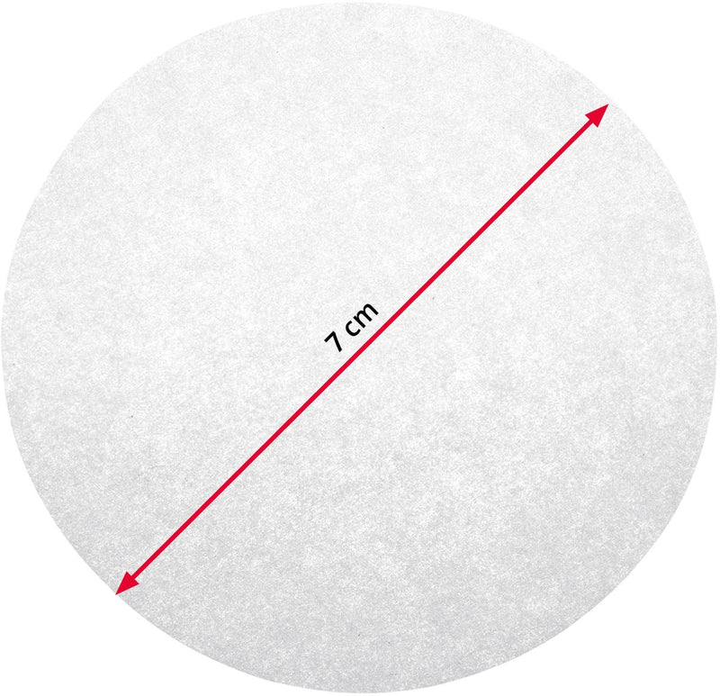 Westmark burgerpapier, 100 stuks, antiaanbak scheidingspapier voor perfecte hamburgers, ø: 7 cm, papier, mini, wit, 62392270