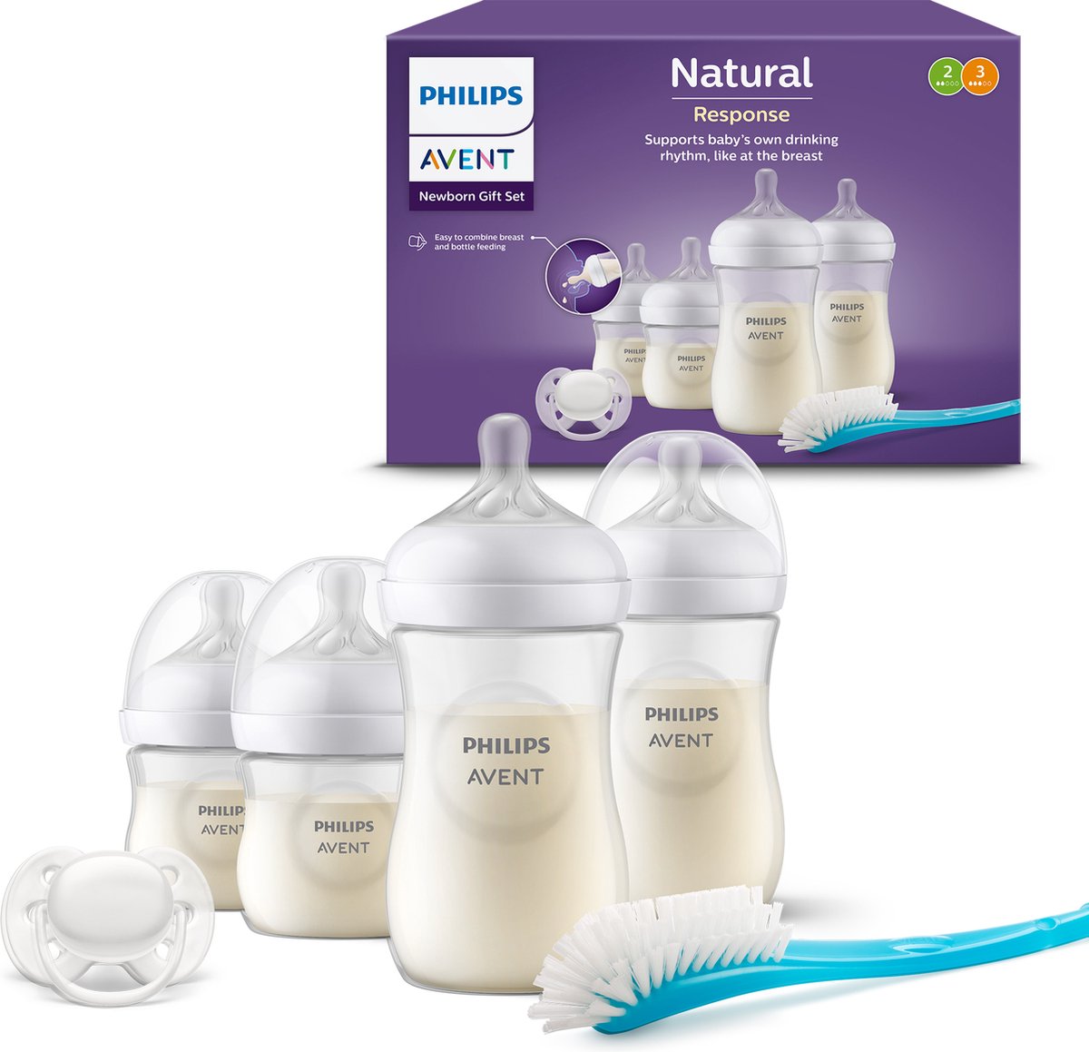 Philips avent natural response fles - startersset voor pasgeboren baby's scd838 11
