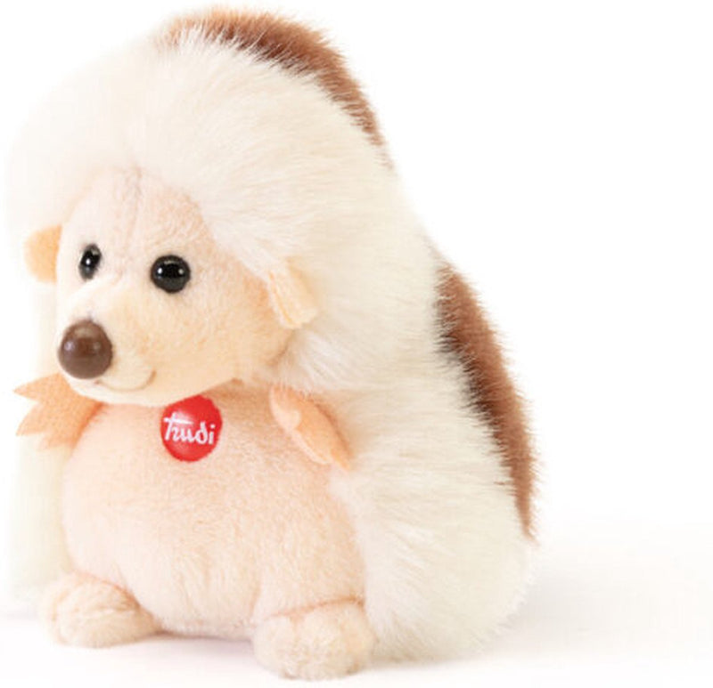 Trudi - sweet collection knuffel egel 9 cm - handgemaakt in italie - zacht pluche - knuffeldier voor jongens en meisjes - bruin - 7x9x8 cm maat xxs