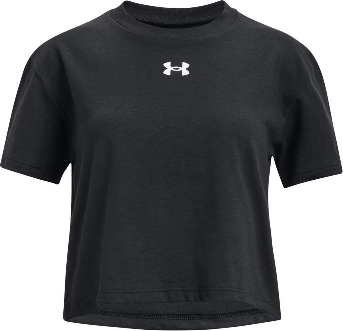 Under armour ua crop sportstyle logo ss meisjes sportshirt - maat ymd