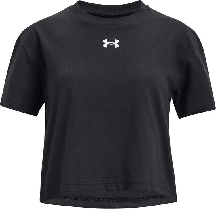 Under armour ua crop sportstyle logo ss meisjes sportshirt - maat ymd