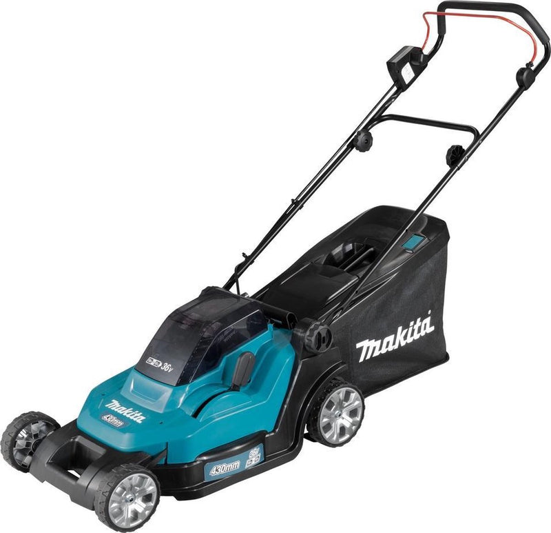 Makita grasmaaier - dlm432ct2 - 2x18 v - 43 cm - incl. 5,0 ah accu (2 st) en duolader