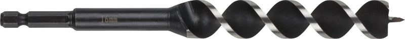 Wolfcraft - 16mm slangenboor voor houtbalken - 165mm - zeskantschacht houtboor - hex - boor voor hout - 7136000