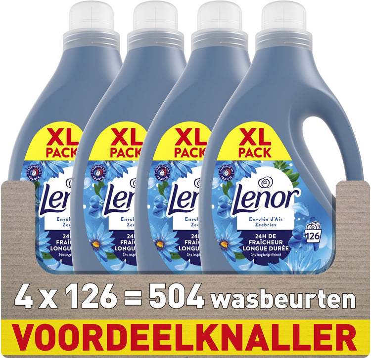 Lenor wasverzachter - zeebries - 4 x 126 wasbeurten