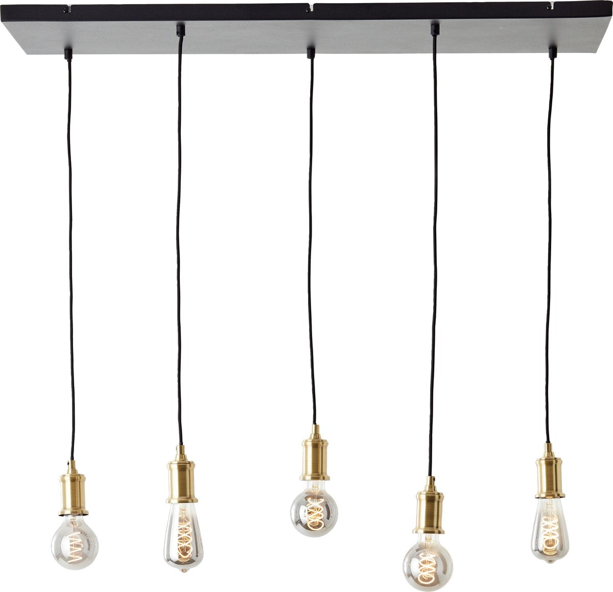 Brilliant darcia - hanglamp - e27 max 5x60w - zwart