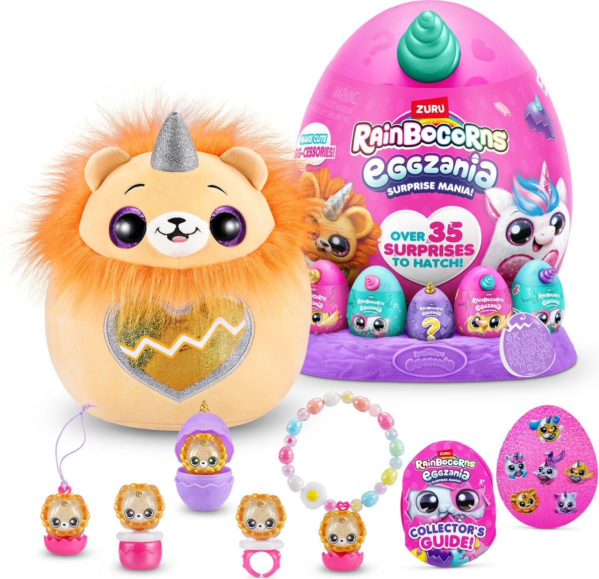 Rainbocorns eggzania surprise mania - leeuw van zuru