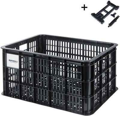 Basil krat l mik 2.0 40l rpet zwart