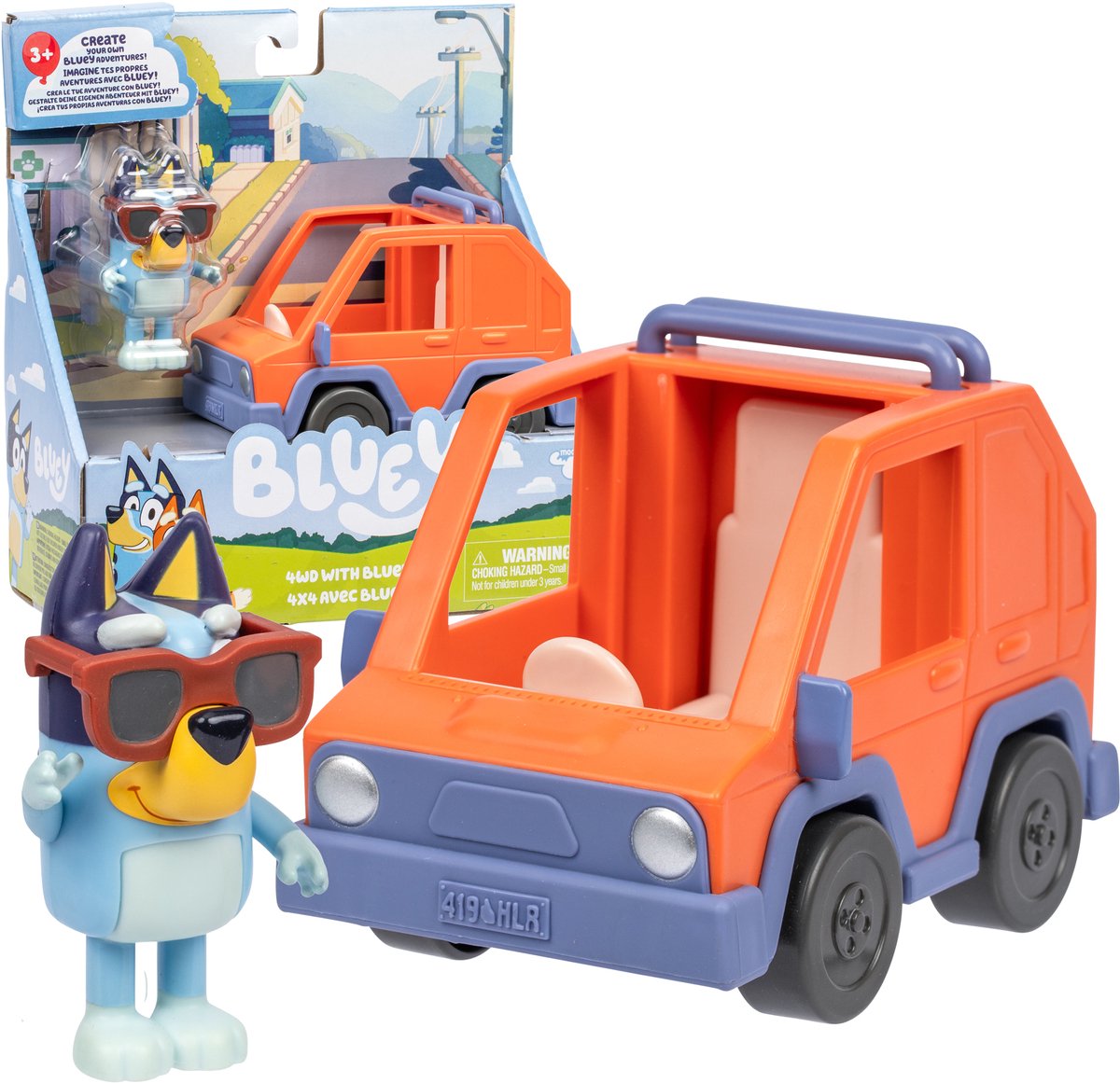Moose toys bluey basic vehicle 4wd bluey