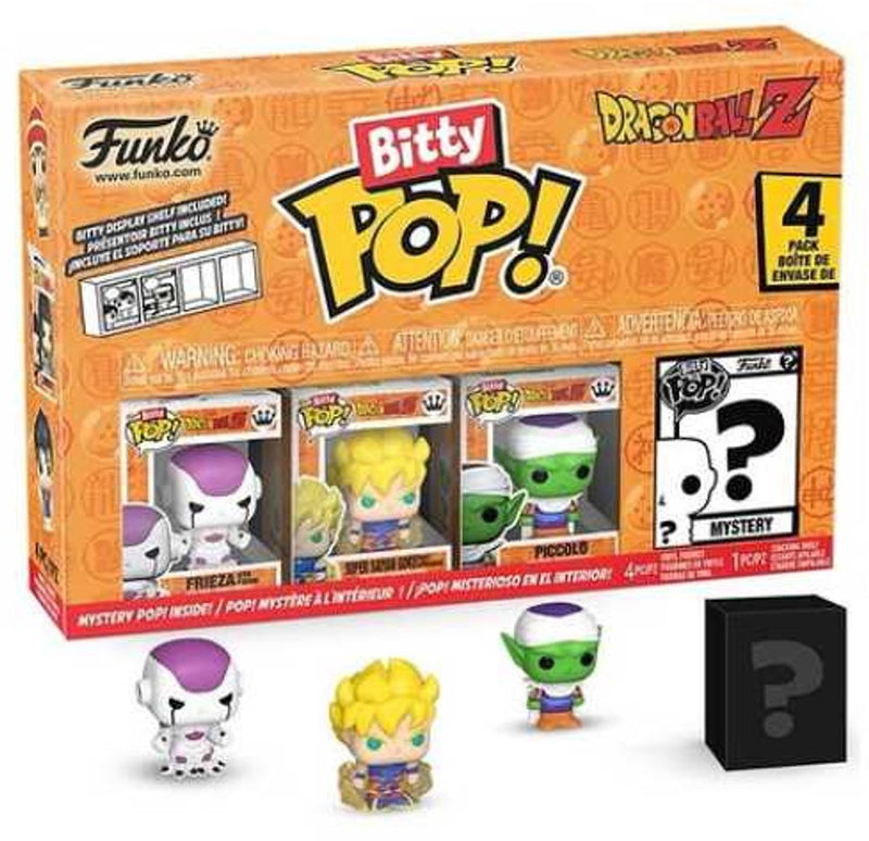 Funko bitty pop! pop! dragon ball z - frieza, super saiyan goku, piccolo