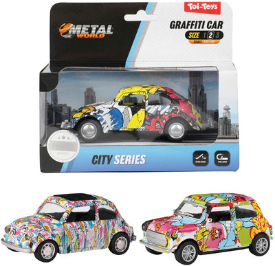 Twisk metalworld pull-back graffiti auto