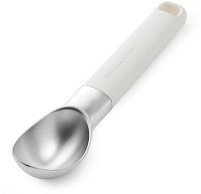 Kitchenaid ijsschep, 21 cm, kunststof rvs, wit -