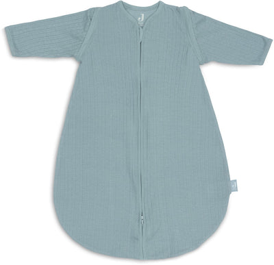 Jollein newborn slaapzak zomer met afritsbare mouw 60cm - rond - ajour sea green- zomerslaapzak