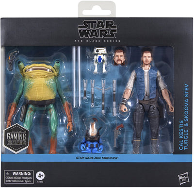 Star wars the black series cal kestis, turgle en skoova stev - actiefiguurset - 15cm